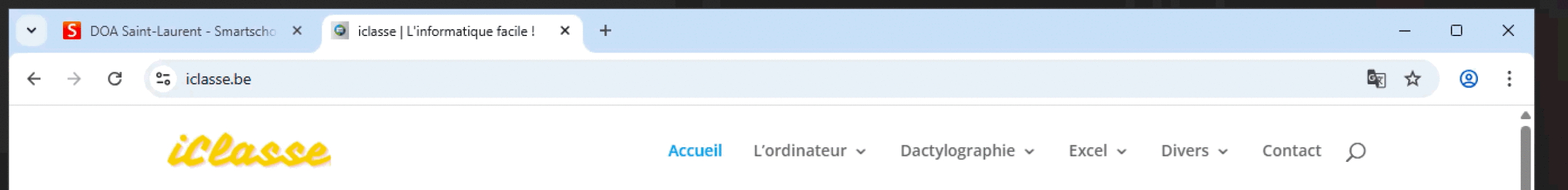 Les onglets dans un navigateur